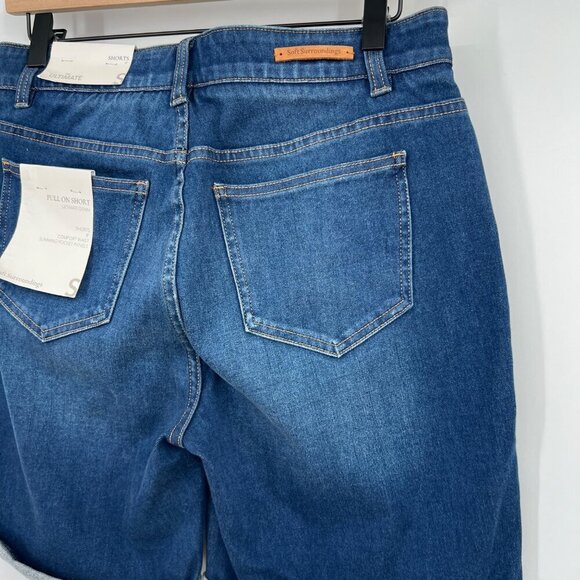 NWT Soft Surroundings Ultimate Denim Pull On Relaxed Short ultimate denim woman’ - Picture 10 of 12